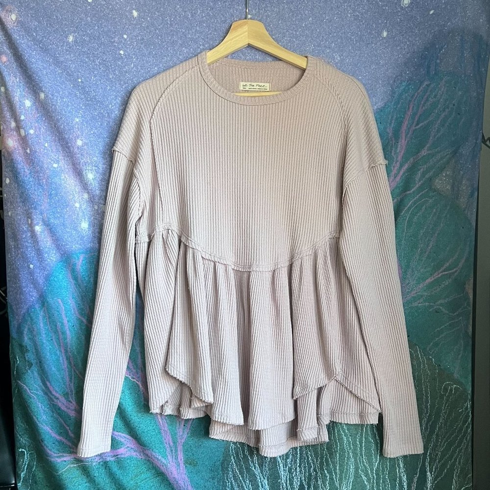 Free People – We the Free Oh My Babydoll Thermal Top – Pink